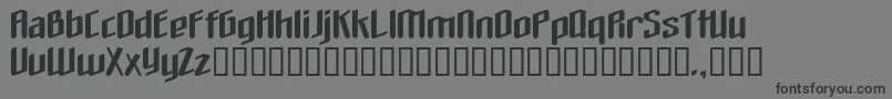 フォントTheloveyoufindinhell – 黒い文字の灰色の背景