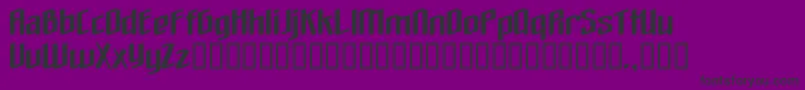 フォントTheloveyoufindinhell – 紫の背景に黒い文字