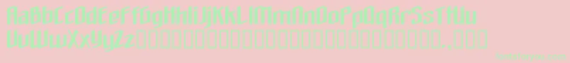 Theloveyoufindinhell Font – Green Fonts on Pink Background