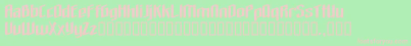 Theloveyoufindinhell Font – Pink Fonts on Green Background
