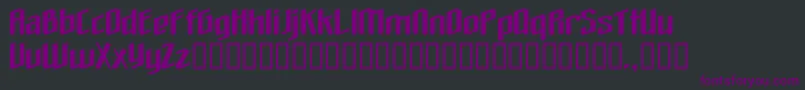 Шрифт Theloveyoufindinhell – фиолетовые шрифты на чёрном фоне