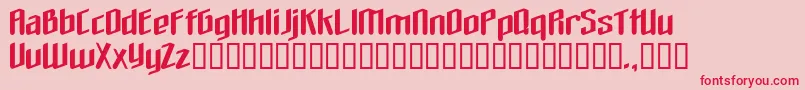 Theloveyoufindinhell Font – Red Fonts on Pink Background