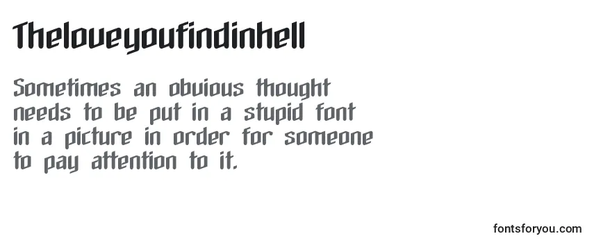 Theloveyoufindinhell Font