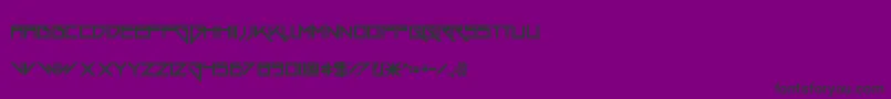 Шрифт GangWolfik – чёрные шрифты на фиолетовом фоне