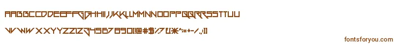 Шрифт GangWolfik – коричневые шрифты
