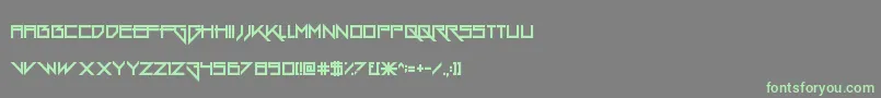 GangWolfik Font – Green Fonts on Gray Background