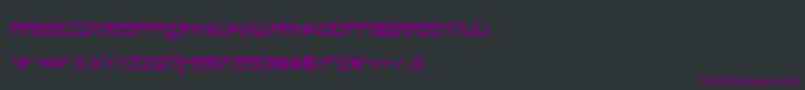 Шрифт GangWolfik – фиолетовые шрифты на чёрном фоне