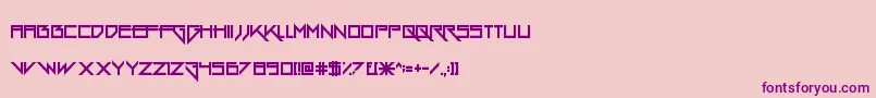 Шрифт GangWolfik – фиолетовые шрифты на розовом фоне
