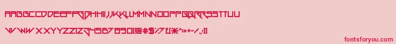GangWolfik Font – Red Fonts on Pink Background