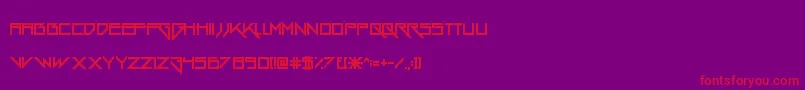 GangWolfik Font – Red Fonts on Purple Background