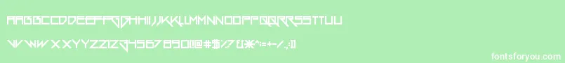GangWolfik Font – White Fonts on Green Background