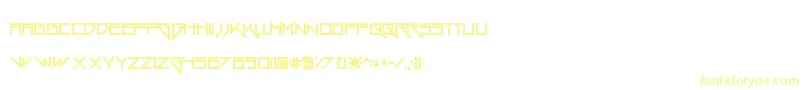 Шрифт GangWolfik – жёлтые шрифты