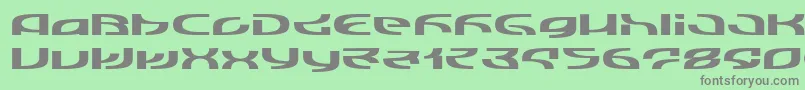 LvdcMrsChan Font – Gray Fonts on Green Background