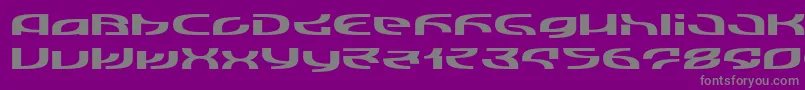 LvdcMrsChan Font – Gray Fonts on Purple Background