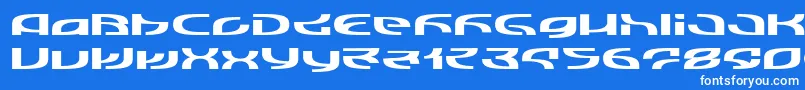 LvdcMrsChan Font – White Fonts on Blue Background