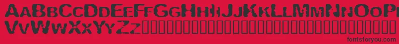 Vipertuism Font – Black Fonts on Red Background