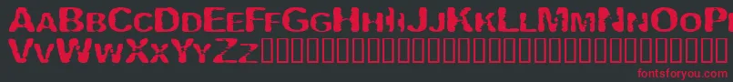 Vipertuism Font – Red Fonts on Black Background