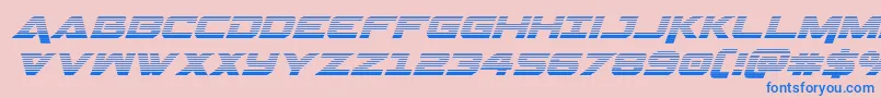 Geminagradital Font – Blue Fonts on Pink Background