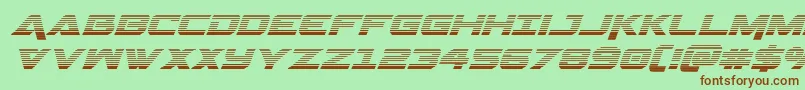 Geminagradital Font – Brown Fonts on Green Background