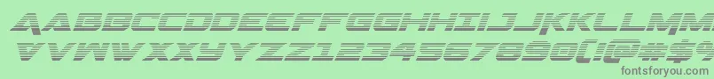 Geminagradital Font – Gray Fonts on Green Background