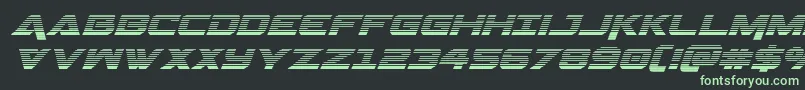 Шрифт Geminagradital – зелёные шрифты на чёрном фоне
