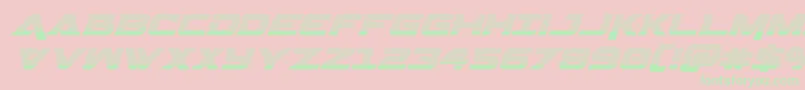 Geminagradital Font – Green Fonts on Pink Background