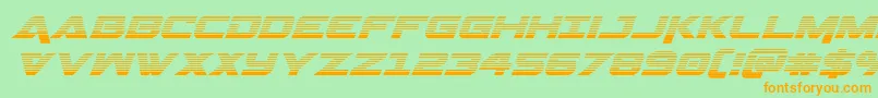 Geminagradital Font – Orange Fonts on Green Background