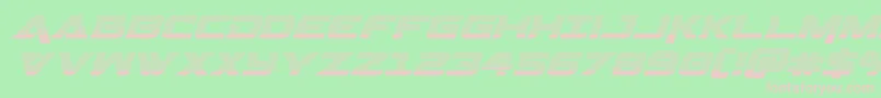 Geminagradital Font – Pink Fonts on Green Background