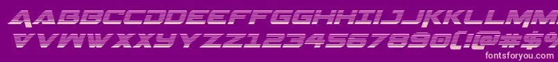 Geminagradital Font – Pink Fonts on Purple Background