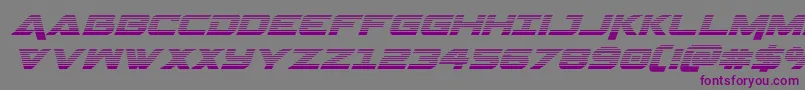 Geminagradital Font – Purple Fonts on Gray Background