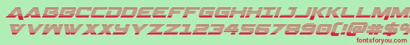 Geminagradital Font – Red Fonts on Green Background