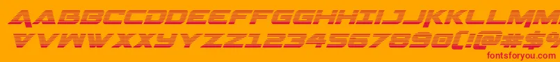 Geminagradital Font – Red Fonts on Orange Background