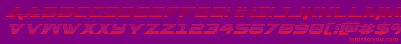 Geminagradital Font – Red Fonts on Purple Background