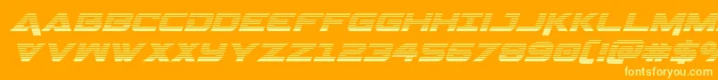 Geminagradital Font – Yellow Fonts on Orange Background