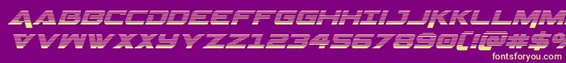 Geminagradital Font – Yellow Fonts on Purple Background