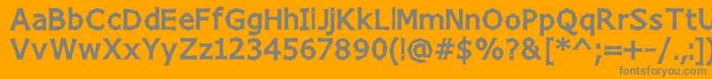 Подробнее о шрифте ChizzWideHigh Шрифт ChizzWideHigh – серые шрифты на оранжевом фоне