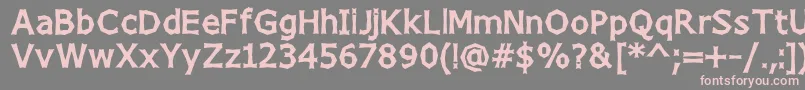 Weitere Informationen zur ChizzWideHigh-Schriftart ChizzWideHigh-Schriftart – Rosa Schriften auf grauem Hintergrund