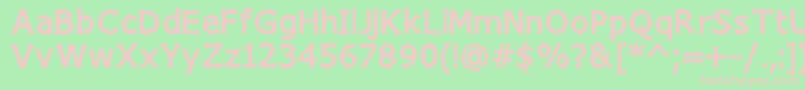 ChizzWideHigh Font – Pink Fonts on Green Background