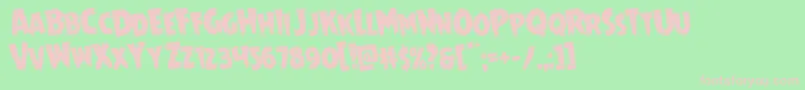 Mrsmonsterrotate Font – Pink Fonts on Green Background