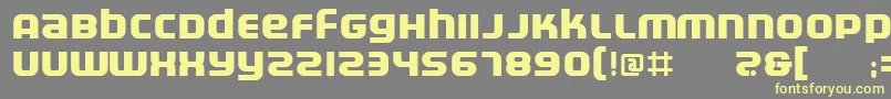 More about Electrb Font Electrb Font – Yellow Fonts on Gray Background