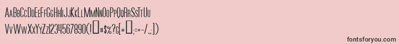 fuente MoviePoster – Fuentes Negras Sobre Fondo Rosa