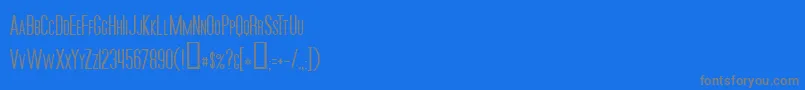 MoviePoster-Schriftart – Graue Schriften auf blauem Hintergrund