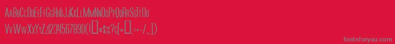 MoviePoster Font – Gray Fonts on Red Background