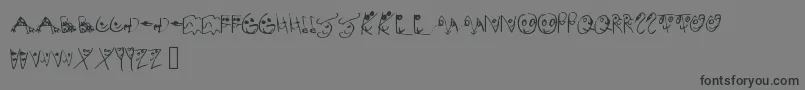 MelsionsSon Font – Black Fonts on Gray Background
