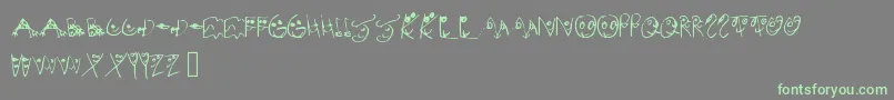 MelsionsSon Font – Green Fonts on Gray Background
