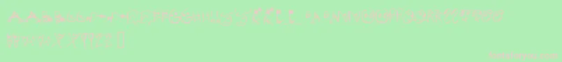 fuente MelsionsSon – Fuentes Rosadas Sobre Fondo Verde