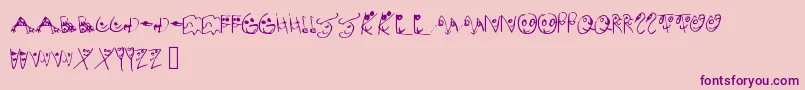 MelsionsSon Font – Purple Fonts on Pink Background