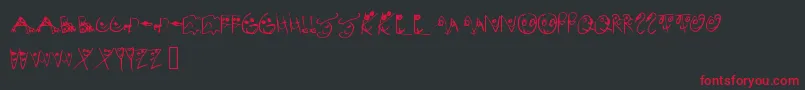 MelsionsSon Font – Red Fonts on Black Background