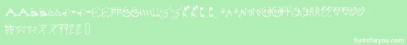 MelsionsSon Font – White Fonts on Green Background