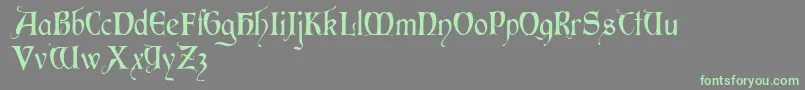 More about Perigord Font Perigord Font – Green Fonts on Gray Background